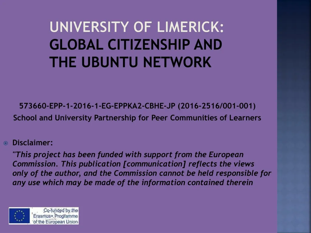 university of limerick global citizenship and the ubuntu network