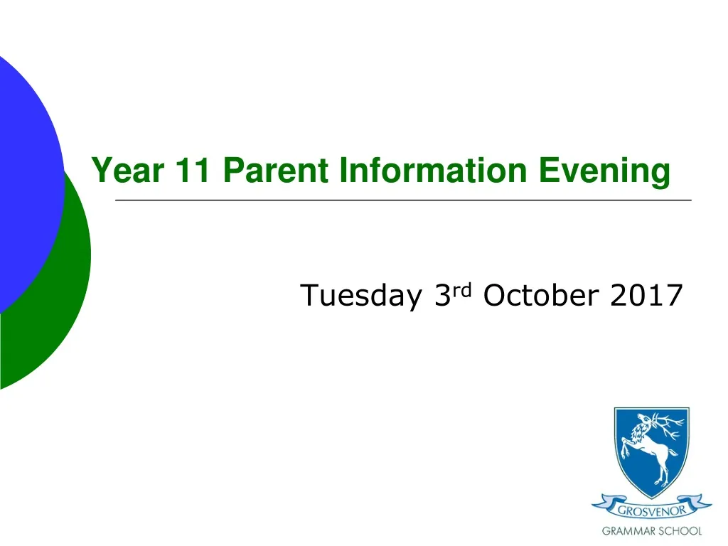 year 11 parent information evening