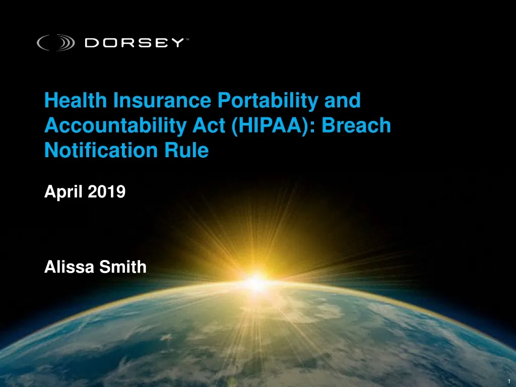 health insurance portability and accountability act hipaa breach notification rule