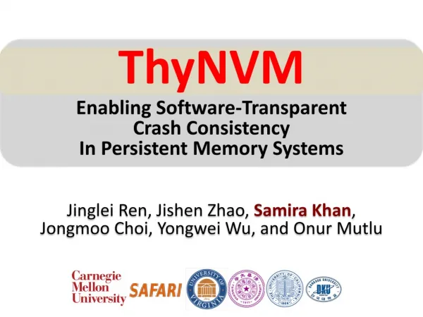 Enabling Software-Transparent Crash Consistency In Persistent Memory Systems