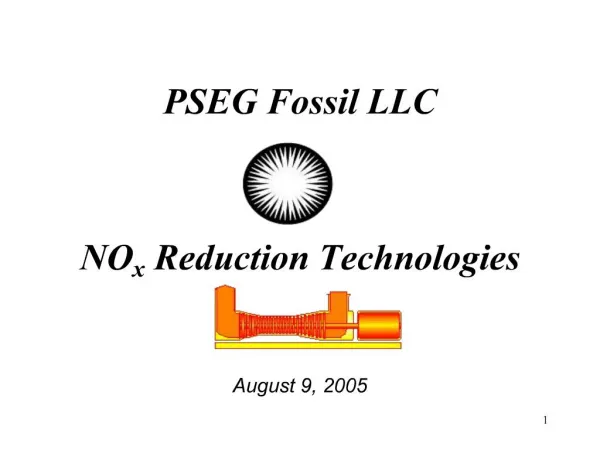 PSEG Fossil LLC NOx Reduction Technologies