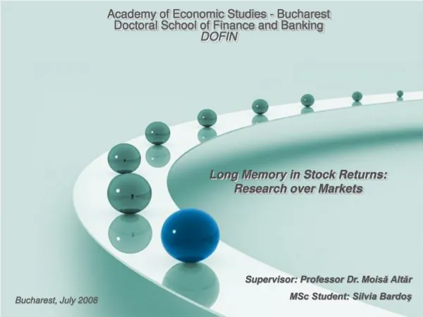 Long Memory in Stock Returns: Research over Markets