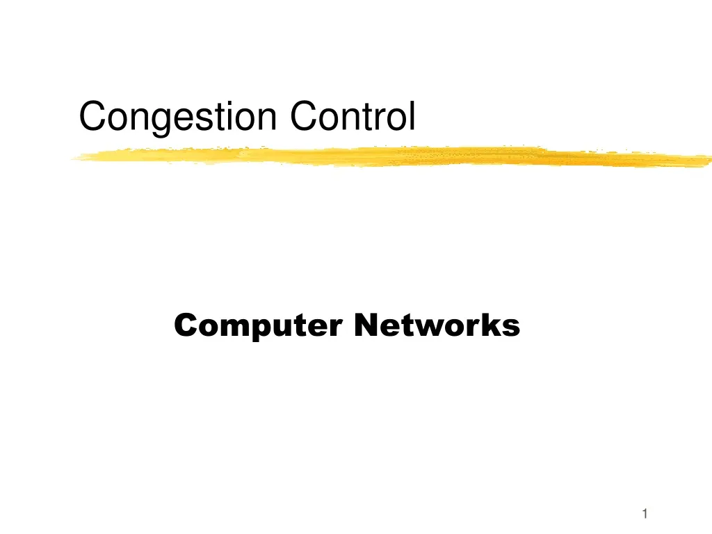 congestion control