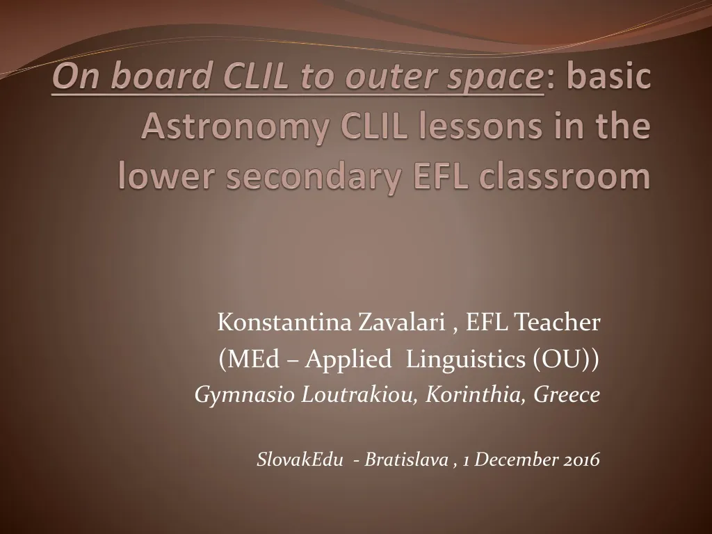 on board clil to outer space basic astronomy clil lessons in the lower secondary efl classroom