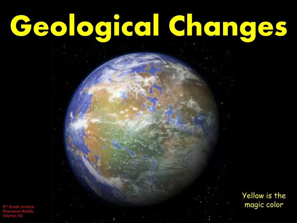 geological changes