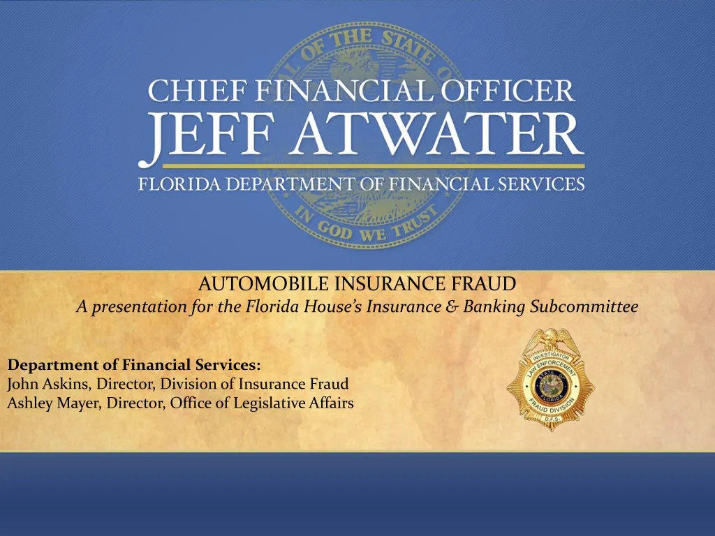 automobile insurance fraud a presentation