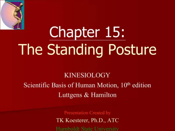 Chapter 15: The Standing Posture