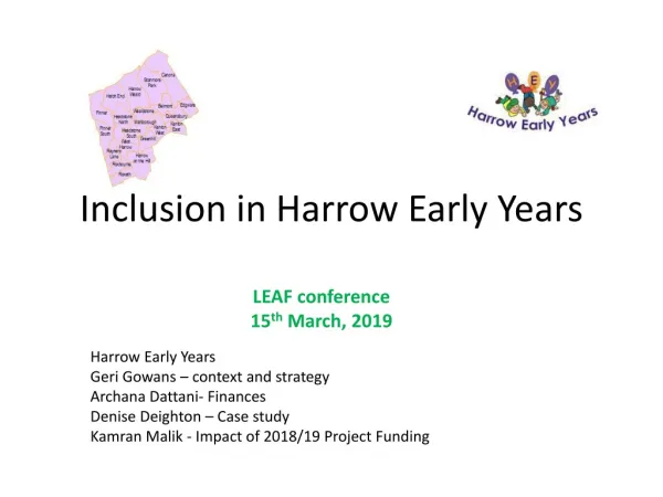 Inclusion in Harrow Early Years