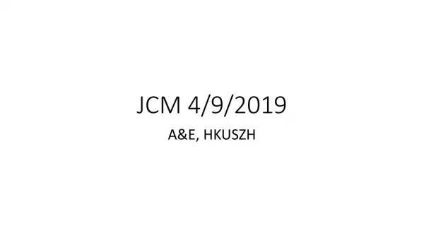 JCM 4/9/2019