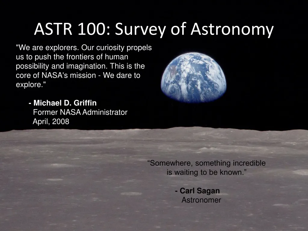 astr 100 survey of astronomy