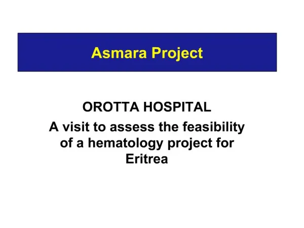 Asmara Project