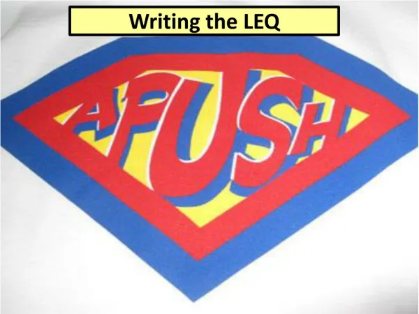 Writing the LEQ