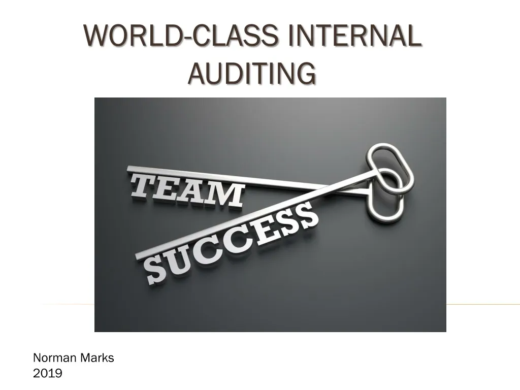 world class internal auditing