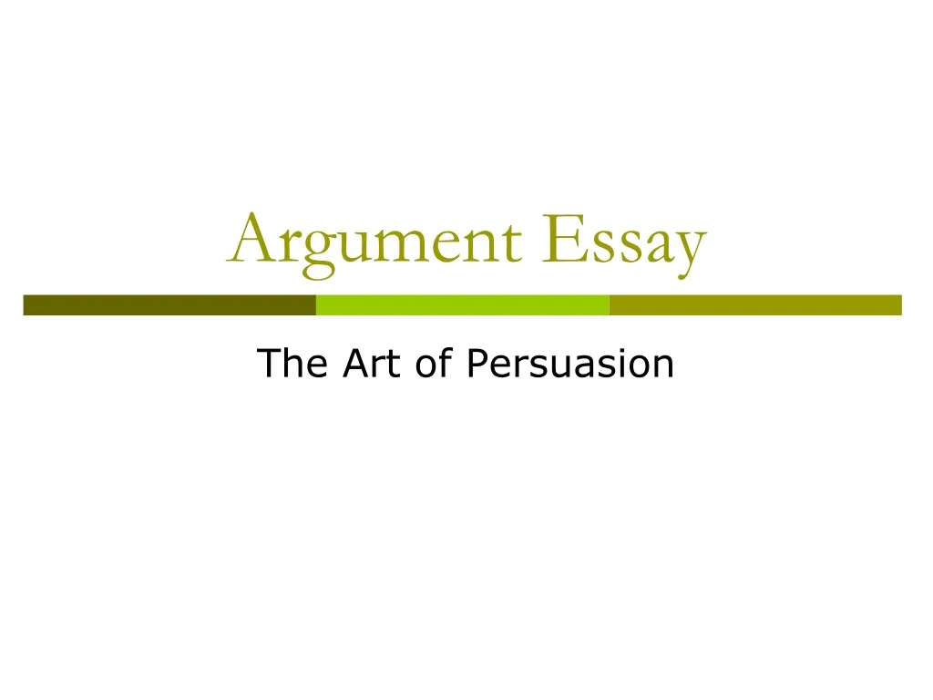 argument essay