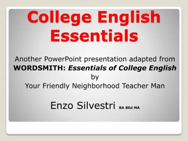 College English Essentials