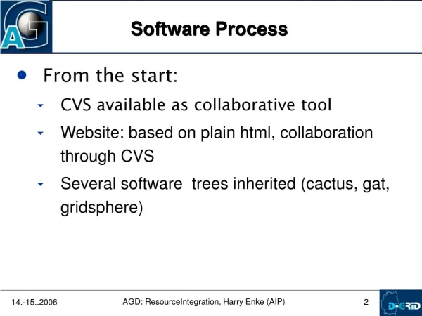 From the start: CVS available as collaborative tool