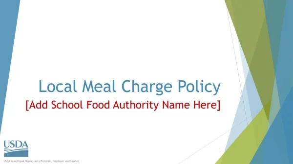 Local Meal Charge Policy