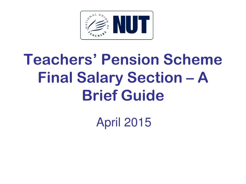 teachers pension scheme final salary section a brief guide