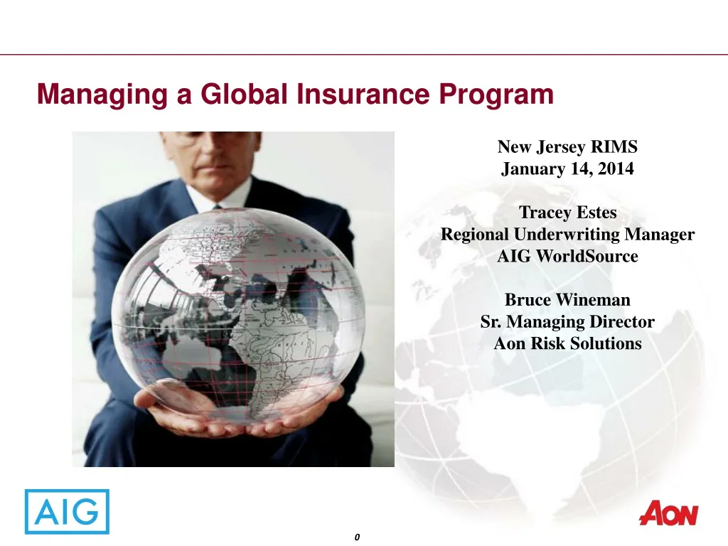 managing a global insurance program