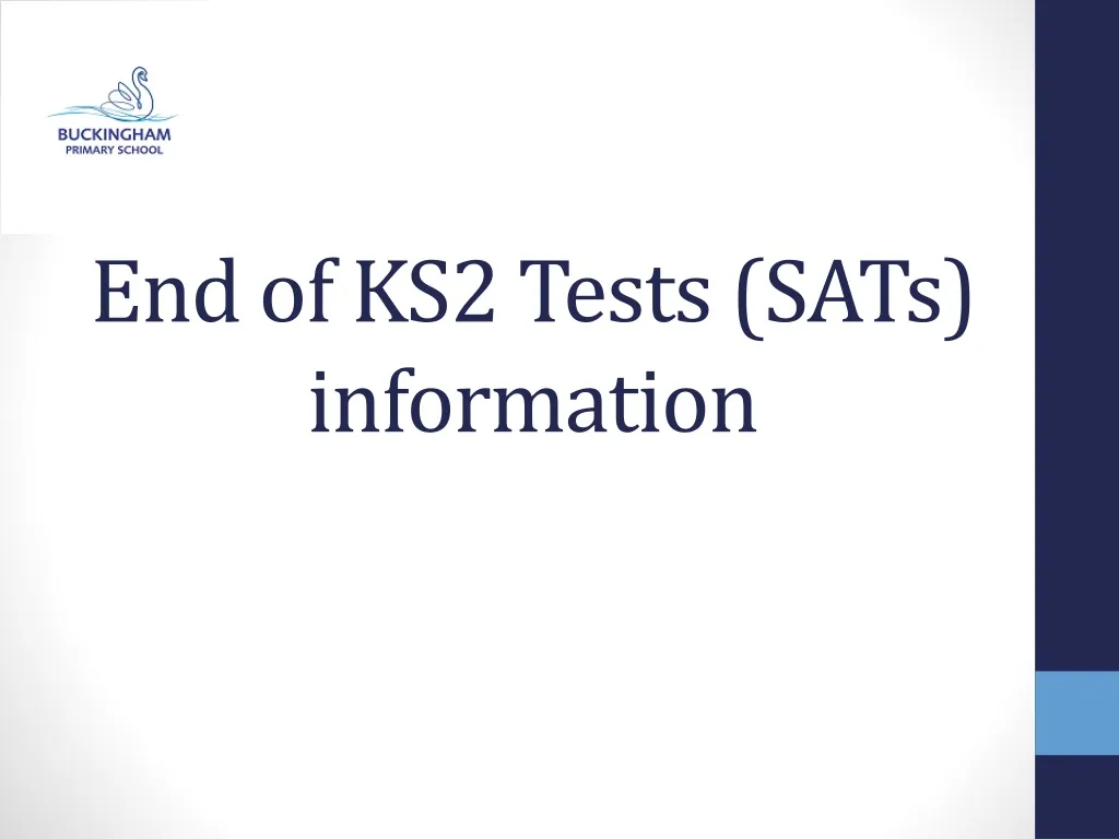 end of ks2 tests sats information