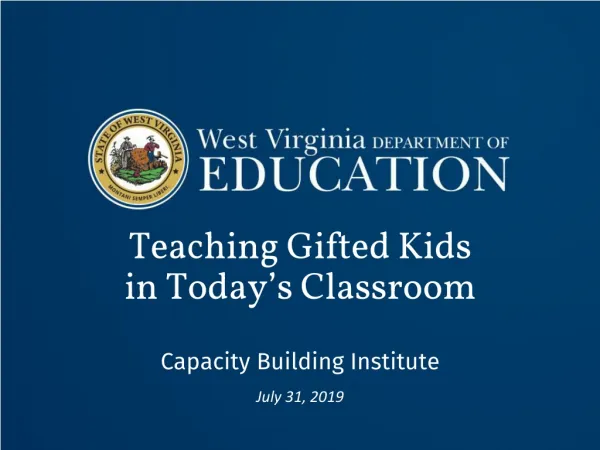 Teaching Gifted Kids in Today’s Classroom