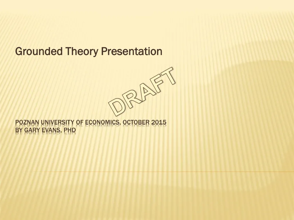 grounded theory presentation