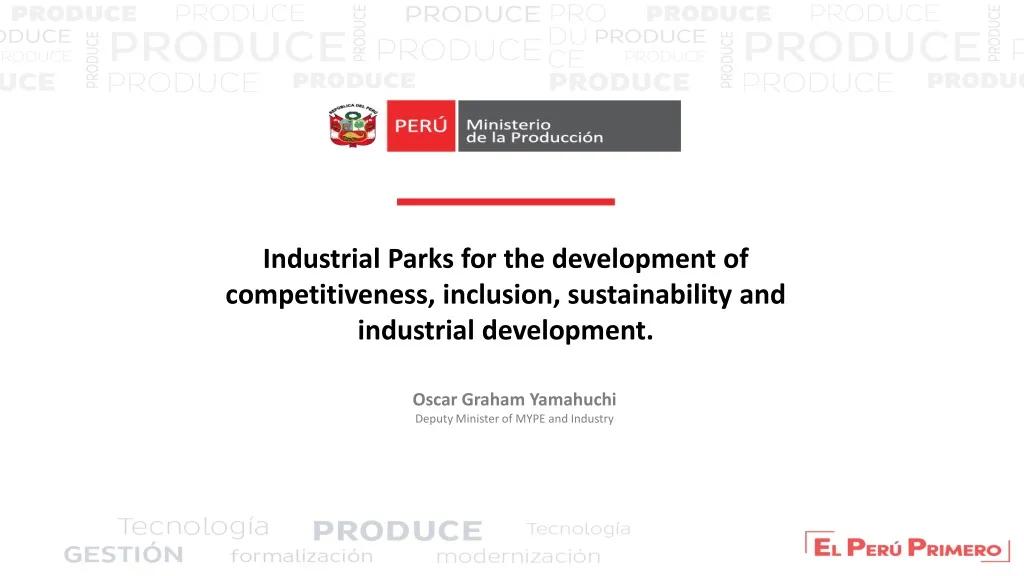 industrial parks for the development