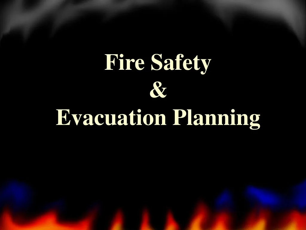 fire safety evacuation planning