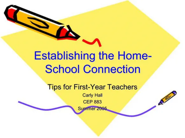 Establishing the Home-School Connection