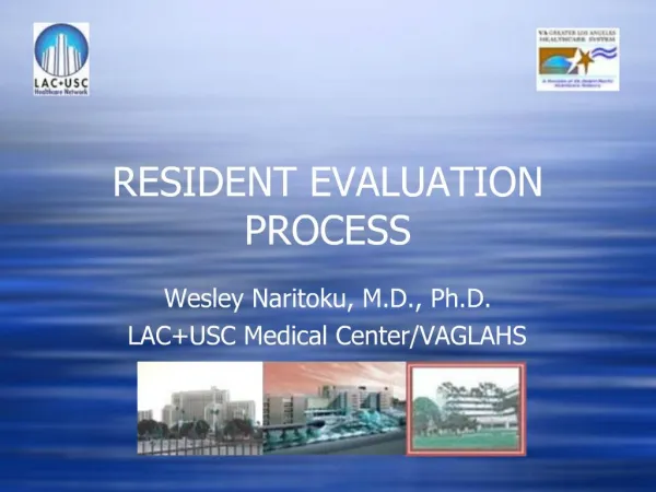 RESIDENT EVALUATION PROCESS