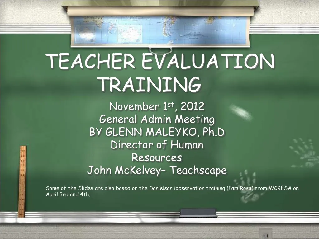 teacher evaluation training