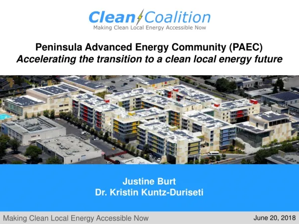 Peninsula Advanced Energy Community (PAEC)