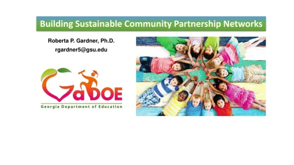 Building Sustainable Community Partnership Networks