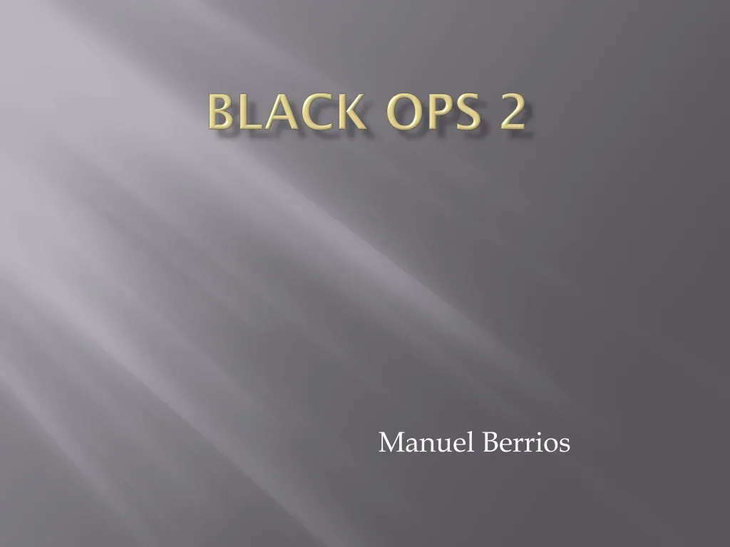 black ops 2