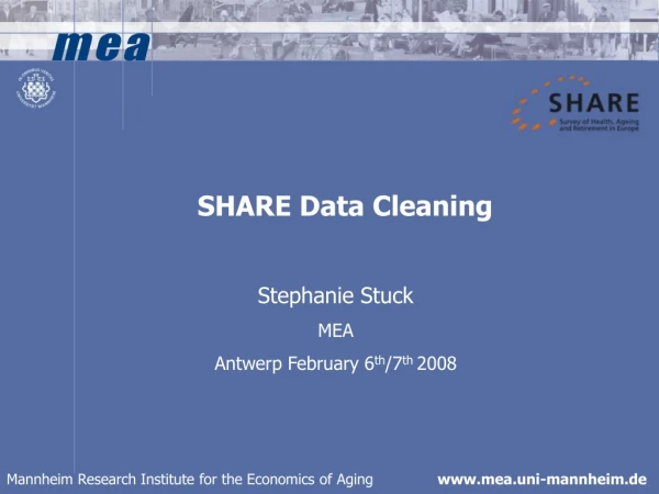 SHARE Data Cleaning