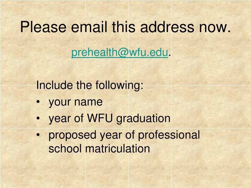 please email this address now
