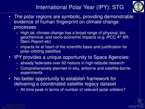 International Polar Year (IPY): STG