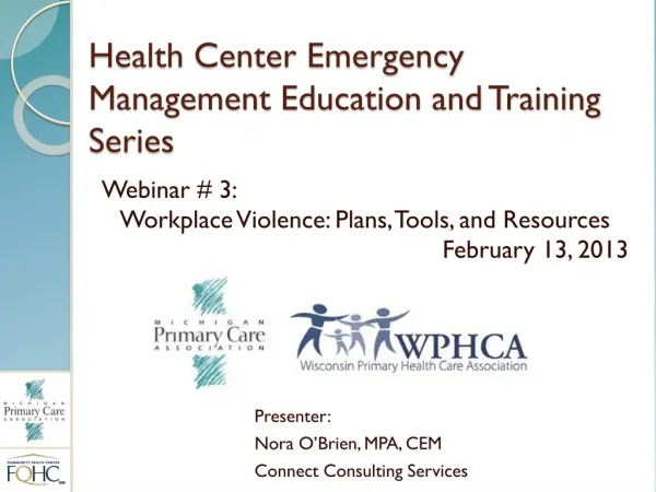 Health Center Emergency Management Education and Training Series