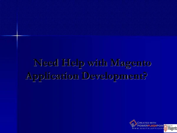 Magento application Development