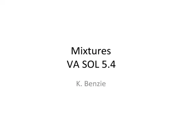 Mixtures VA SOL 5.4