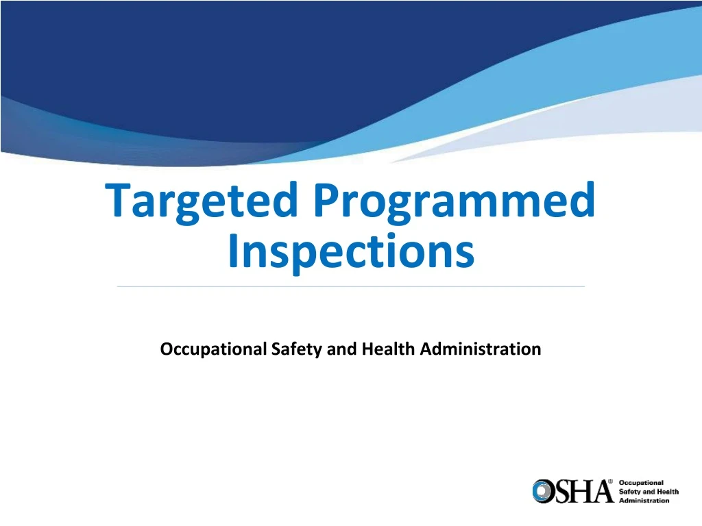 targeted programmed inspections