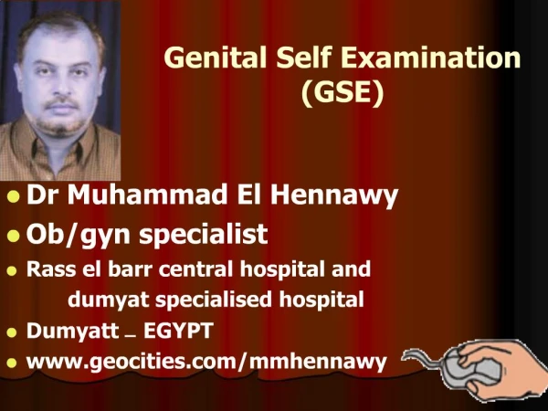 Genital Self Examination GSE