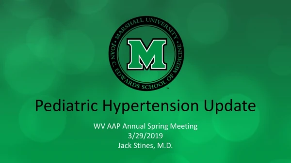 Pediatric Hypertension Update