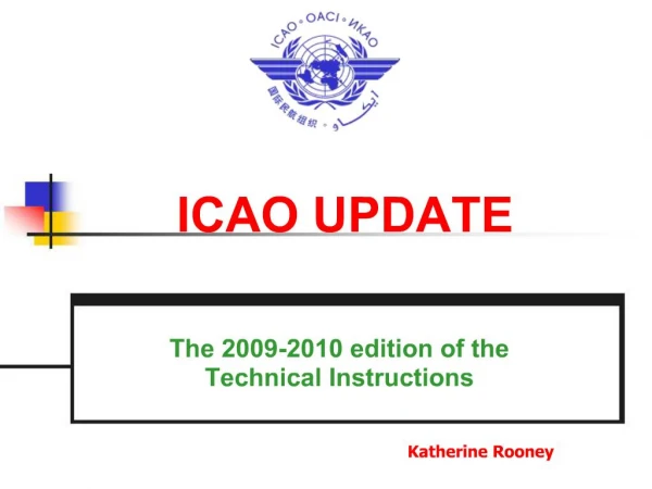 ICAO UPDATE