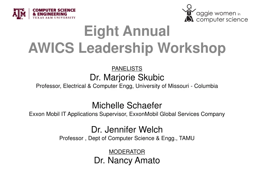 eight annual awics leadership workshop