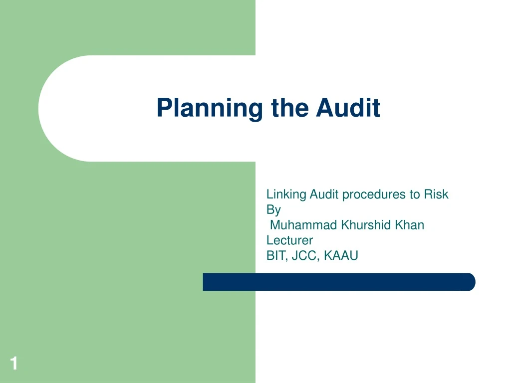 planning the audit