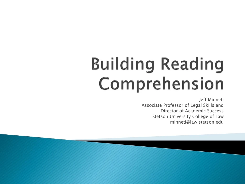 building reading comprehension