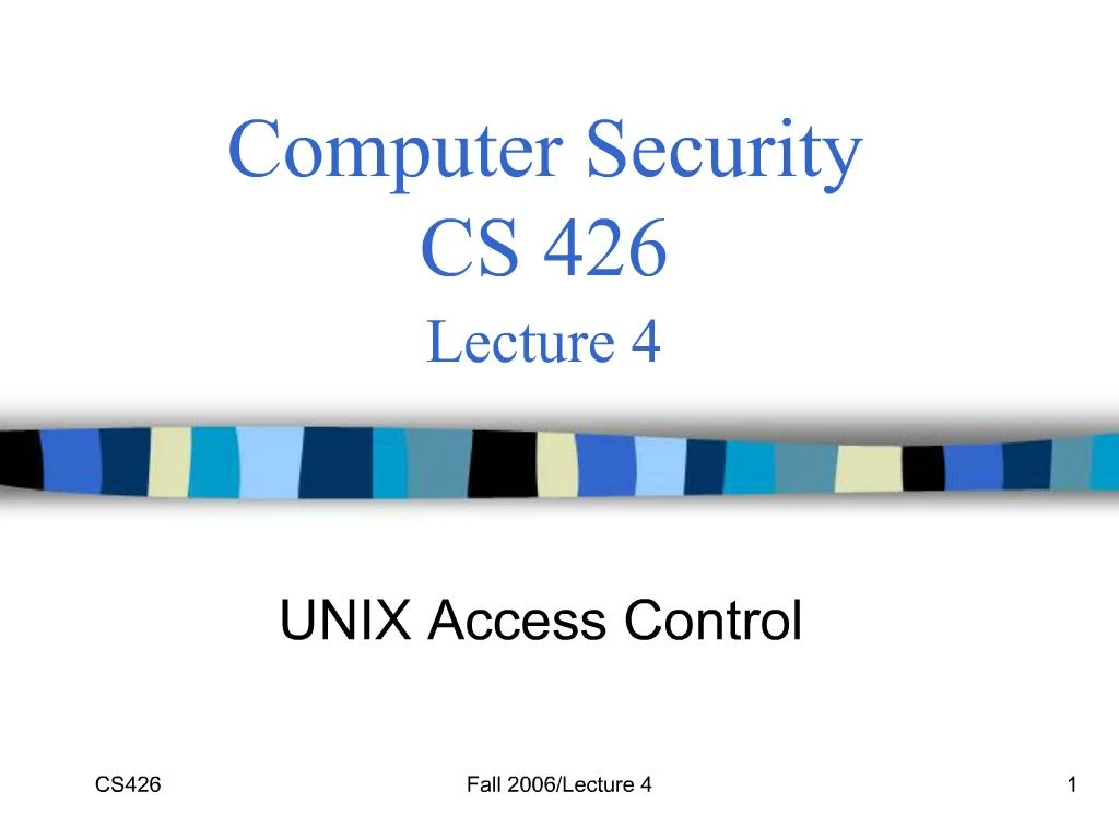 PPT - Computer Security CS 426 Lecture 4 PowerPoint Presentation, free  download - ID:313795
