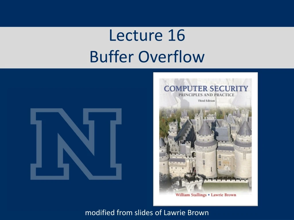 lecture 16 buffer overflow