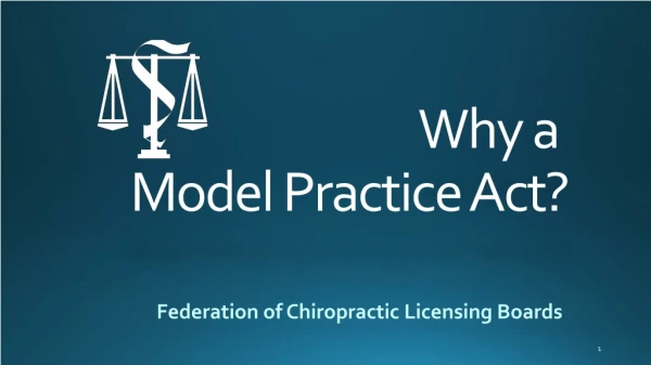 Why a Model Practice Act?